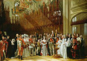 George Hayter Christening of the Prince of Wales in St.George's Chapel oil painting picture